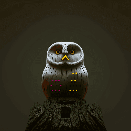 ASCII Owls 3D #21