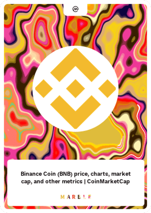 Binance Coin (BNB) price, charts, market cap, and other metrics | CoinMarketCap