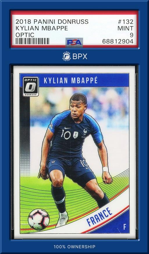 2018 Panini Donruss Optic Kylian Mbappé - PSA 9 (Cert: 68812904)