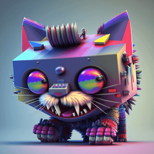 Cube Headed Cat #80