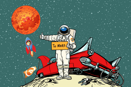 Bitcoin to the Moon, Dogecoin to the Mars