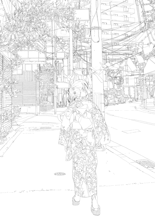 TANABATA_02 Line-Art version