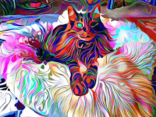 CAT COLOR CAT ON RISE