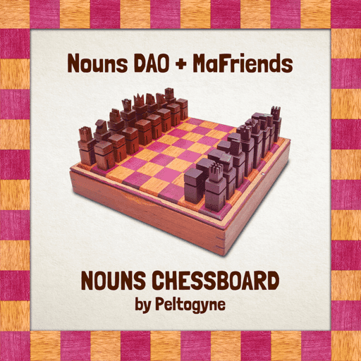 Nouns Wooden Chessboard #1