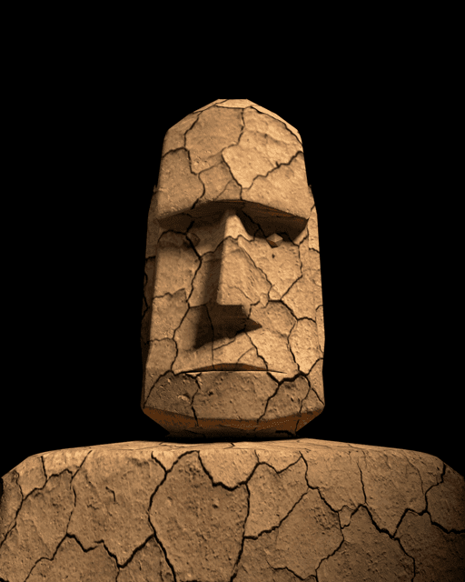 DESERT MOAI [#004]