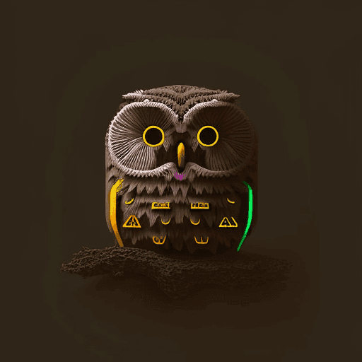 ASCII Owls 3D #5