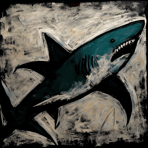 Abstract Shark by Kimi #34