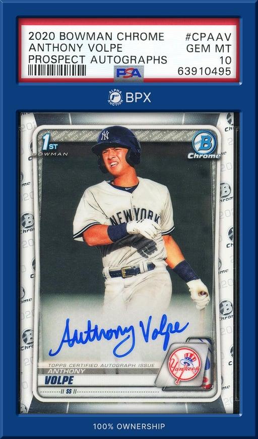 2020 Bowman Chrome Anthony Volpe - PSA 10 (Cert: 63910495)