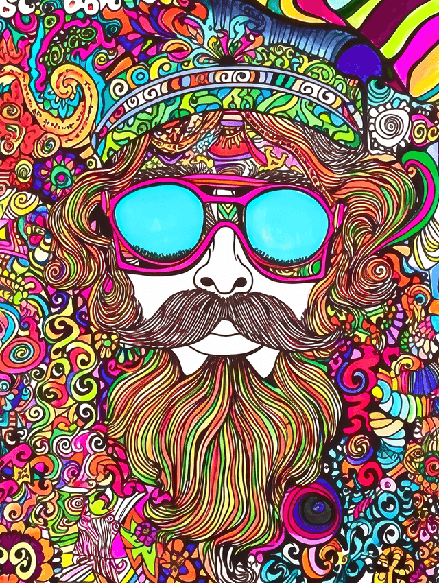 Doodle Hippies 70s #3