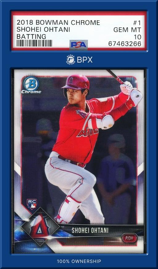 2018 Bowman Chrome Shohei Ohtani - PSA 10 (Cert: 64763266)