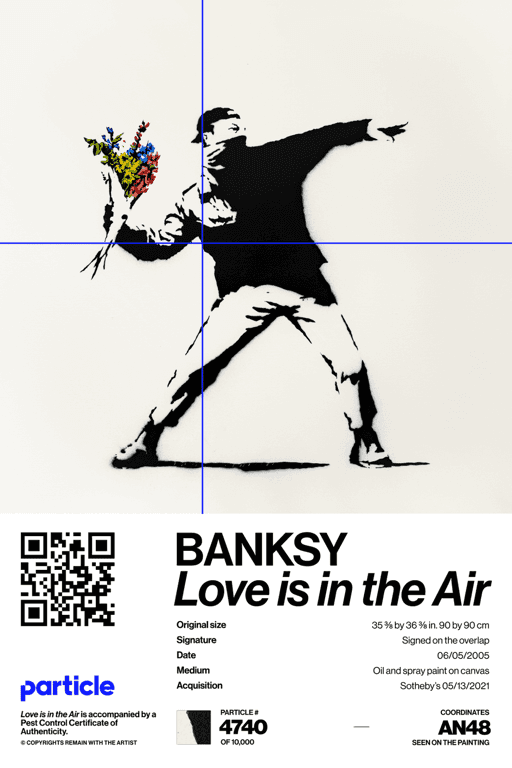 Banksy | Love Is In The Air #4740