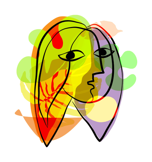 ABSTRACT face woman#37