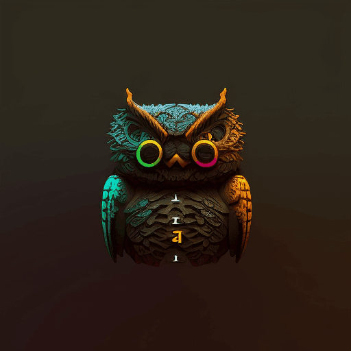 ASCII Owls 3D #24