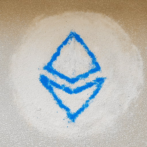 ETH logo made in Rangoli