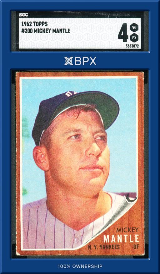 1962 Topps Mickey Mantle - SGC 4 (Cert: 3363872)