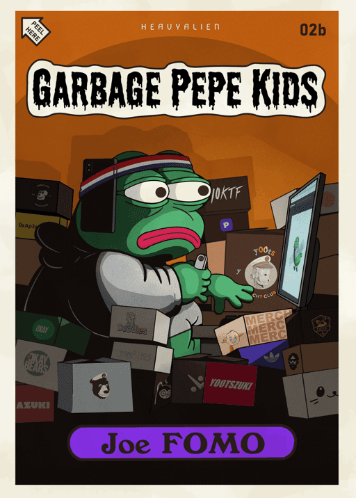 Garbage Pepe Kids #02b - Joe FOMO