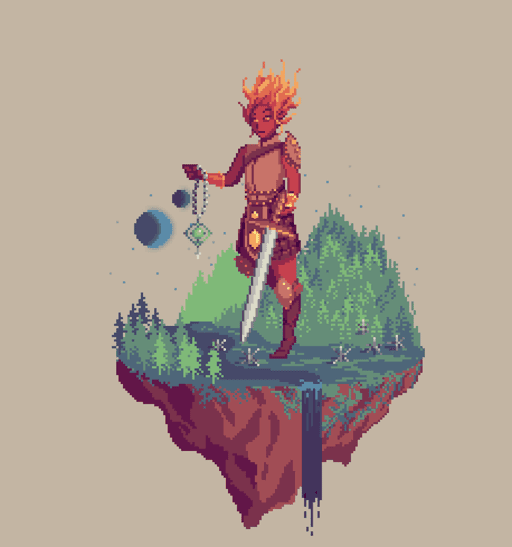 Ember Elemental Sanctuary Cleric from The Forest + Caltrops