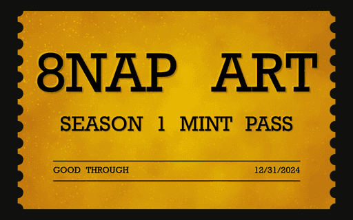 8NAP ART Season One Mint Pass #37