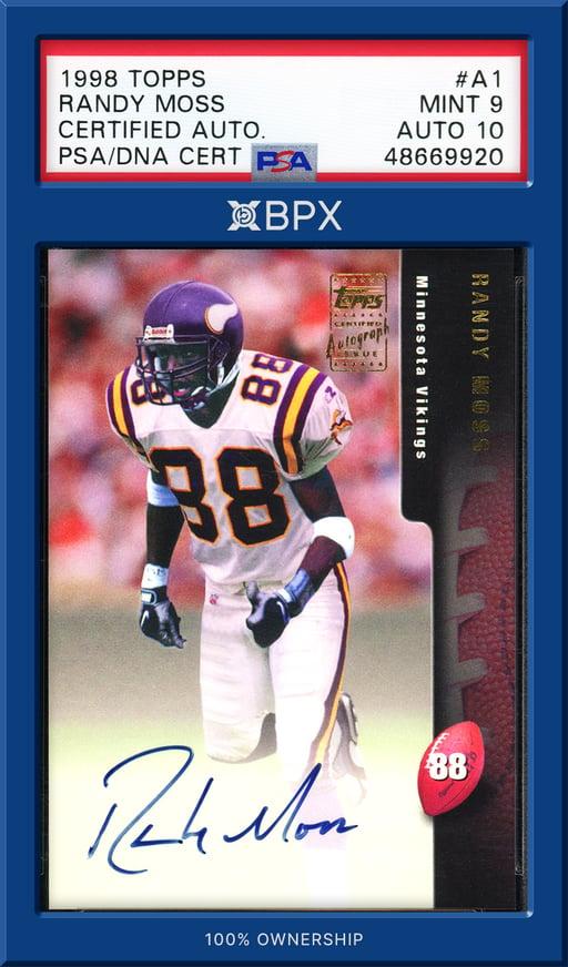 1998 Topps Randy Moss - PSA 9 (Cert: 48669920)