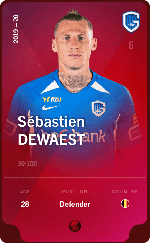 Sébastien Dewaest 2019-20 • Rare 30/100