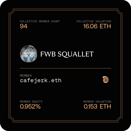 Membership Card for FWB SQUALLET