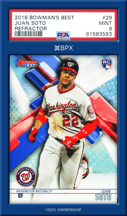 2018 Bowman's Best Juan Soto - PSA 9 (Cert: 61583593)