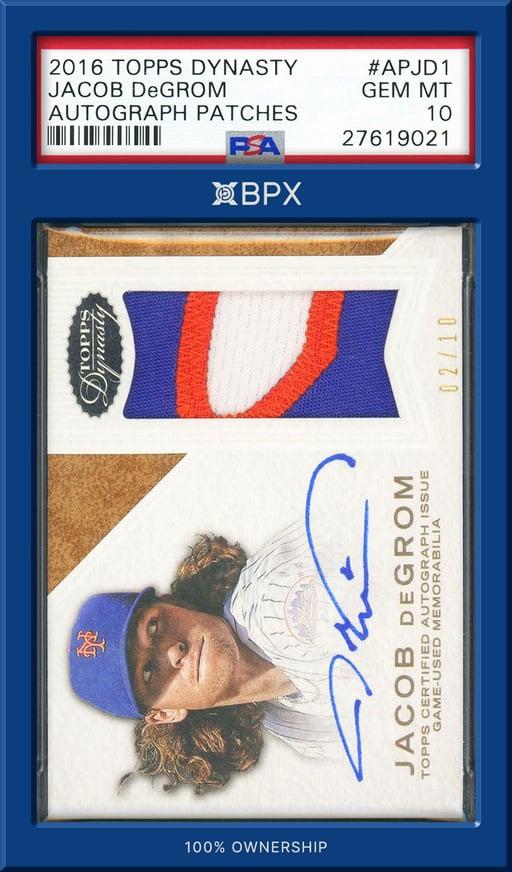 2016 Topps Dynasty Jacob DeGrom - PSA 10 (Cert: 27619021)