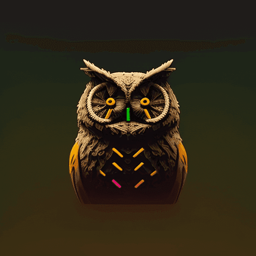 ASCII Owls 3D #47