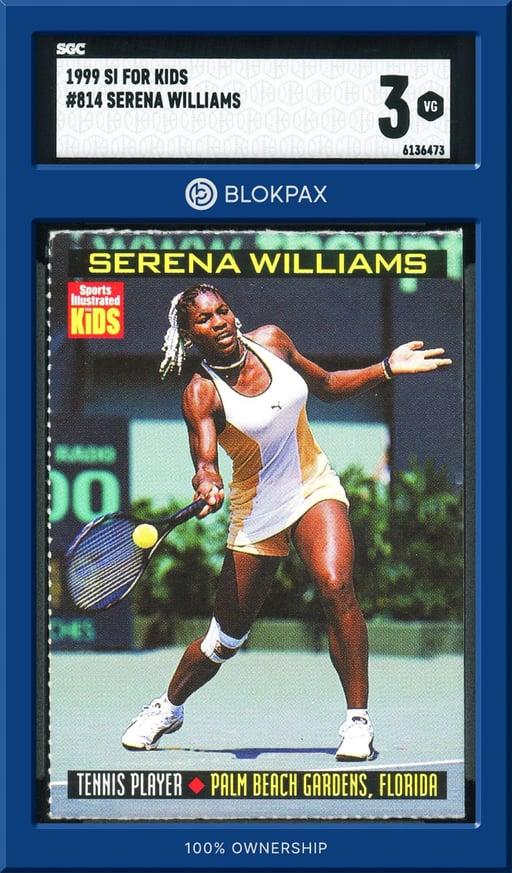 1999 Sports Illustrated  Serena Williams - SGC 3 (Cert: 6136473)