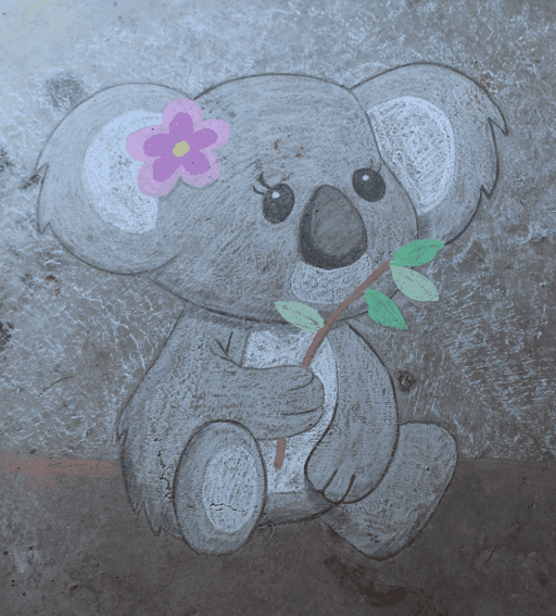 Chalk Series - Cute Koala