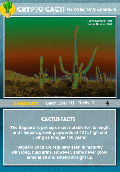 Crypto Cacti - Saguaro (9/10)