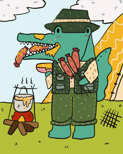 Gen 2 ::Hungry Croco from Camp Site