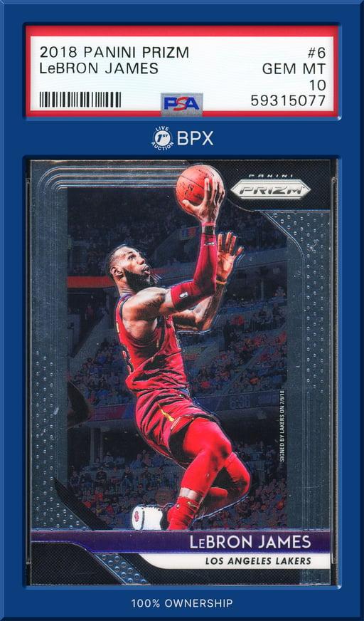 2018 Panini Prizm LeBron James - PSA 10 (Cert: 59315077)