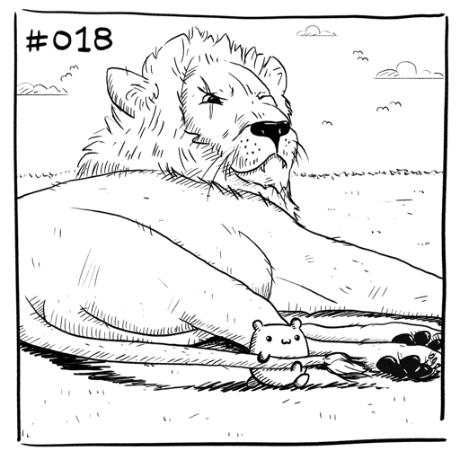 Suicidal Hamster #018 - Lion