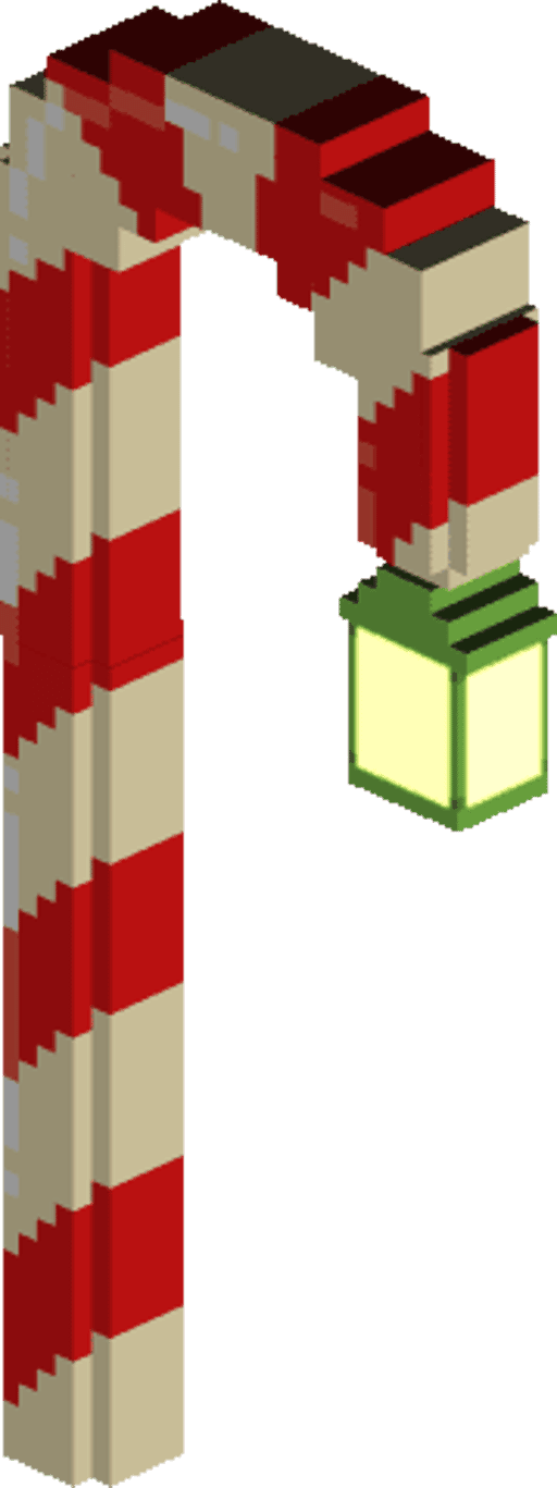 Candycane lantern red