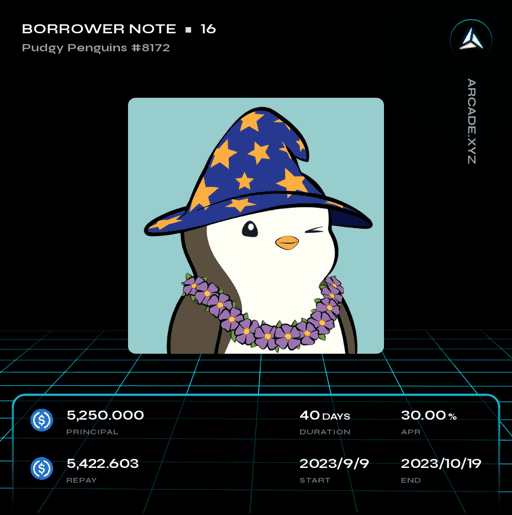 Arcade.xyz Borrower Note