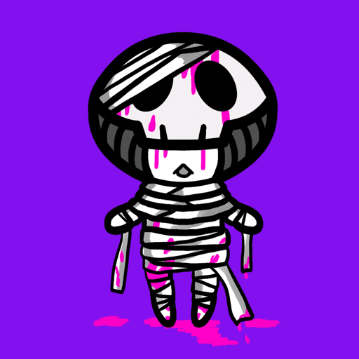 skull girl #028