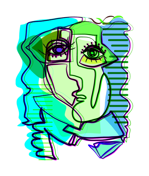 ABSTRACT face woman#25