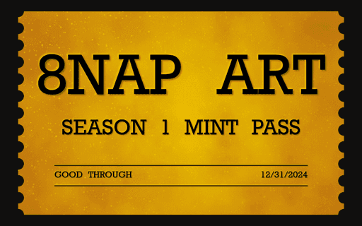 8NAP ART Season One Mint Pass #62