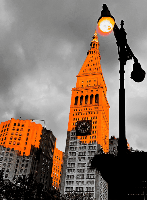 "Orange Sun in NYC" - Arts Of Photography