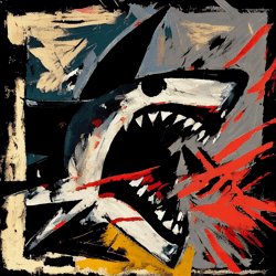 Abstract Shark by Kimi