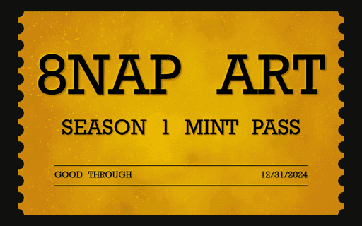 8NAP ART Season One Mint Pass #21