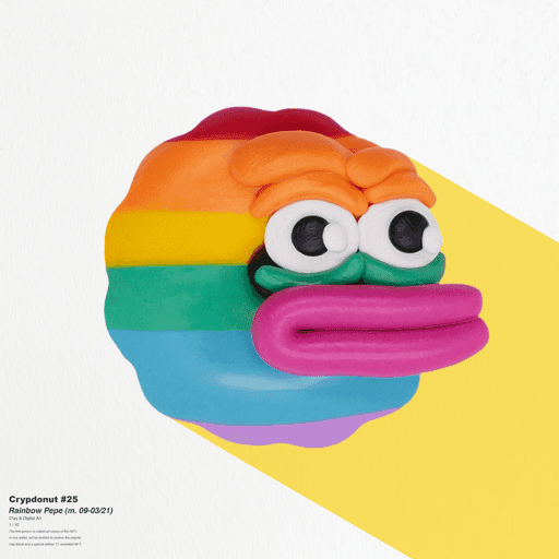 Rainbow Pepe - Donut #25