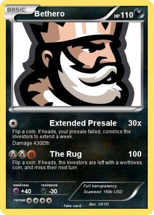 RUG COIN #1/4: BETHERO