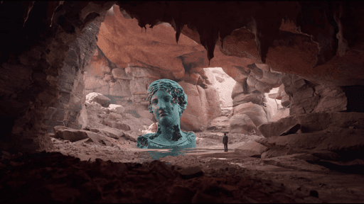 Eroding and Reforming Bust of Melpomene (Martian Day) #35/150