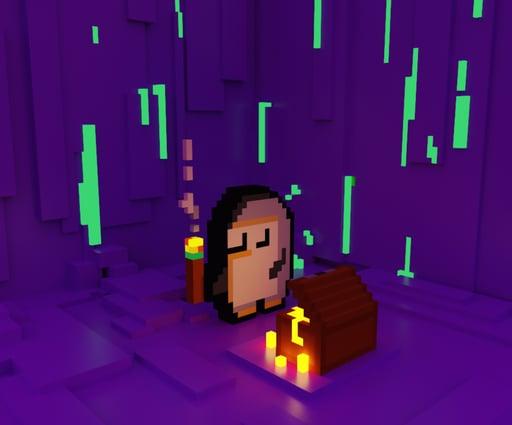 Pixel Penguin Treasure Chest