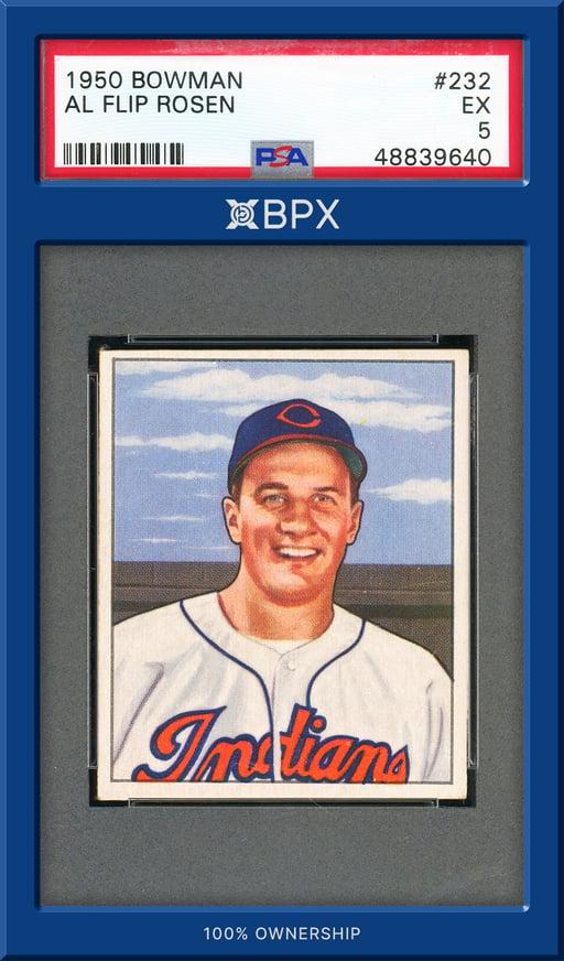 1950 Bowman Al Flip Rosen - PSA 5 (Cert: 48839640)