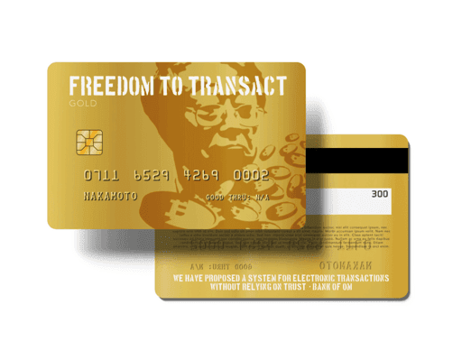 Nakamoto Trustless Card - Gold Edition