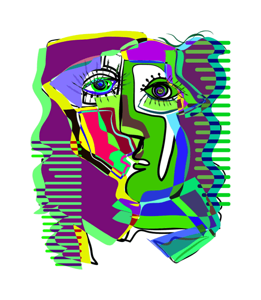 ABSTRACT face woman#7