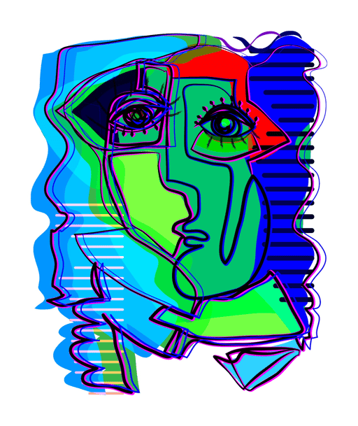 ABSTRACT face woman#15